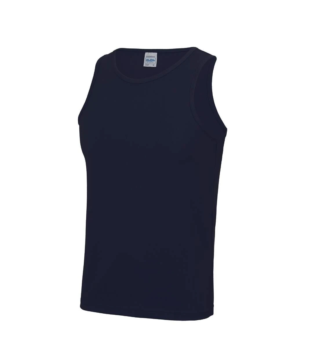 Just Cool Mens Sports Gym Plain Tank/Vest Top (French Navy) 3 Just Cool Mens Sports Gym Plain Tank/Vest Top (French Navy)