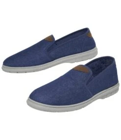 Men's Blue Elasticated Denim Loafers -Featured Men'S Clothing Stores 9c491e64ef08cf98db5274acae063da8