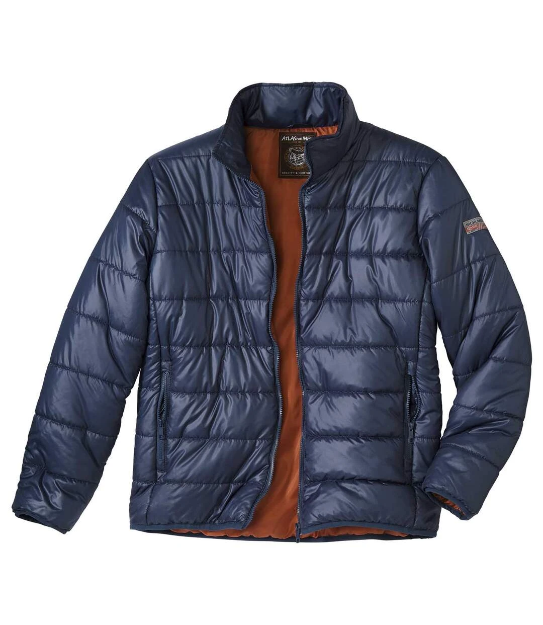 Men's Blue Lightweight Puffer Jacket 9 Men's Blue Lightweight Puffer Jacket - Image 7