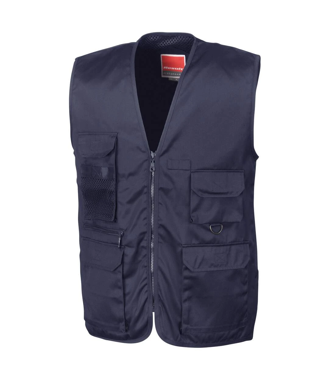 Result Mens Safari Wasitcoat Jacket (Midnight Navy) 3 Result Mens Safari Wasitcoat Jacket (Midnight Navy)