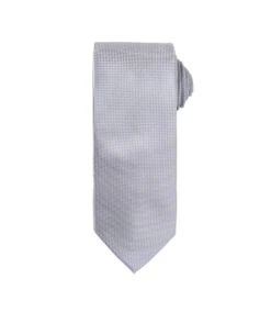 Premier® Premier Mens Micro Waffle Formal Work Tie (Pack Of 2) (Silver) (One Size)
