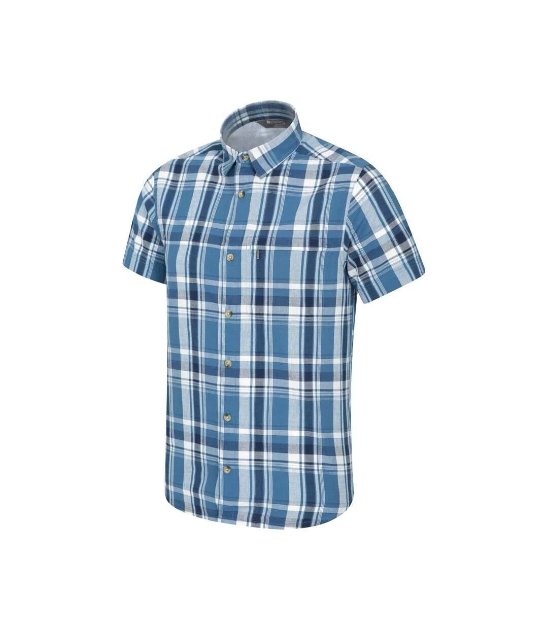Mountain Warehouse Mens Holiday Cotton Shirt (Blue) 3 Mountain Warehouse Mens Holiday Cotton Shirt (Blue)