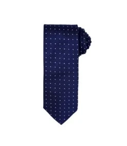 Premier® Premier Mens Micro Dot Pattern Formal Work Tie (Navy/ White) (One Size)