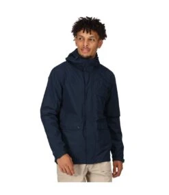 Regatta Mens Baymoor Waterproof Jacket (Navy) -Featured Men'S Clothing Stores A757266E1EA2568F18D3CAC9ADCEFB9F11149B56AAC78AE55A7B43620E61A348