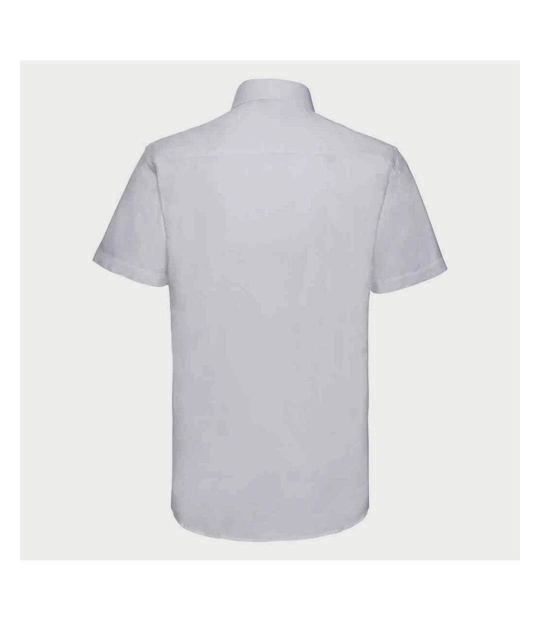Russell Collection Mens Tailored Short-Sleeved Formal Shirt (White) 4 Russell Collection Mens Tailored Short-Sleeved Formal Shirt (White) - Image 2