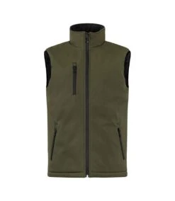 Clique Mens Softshell Padded Vest (Fog Green)
