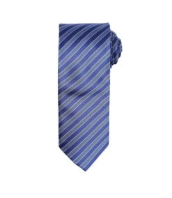 Premier® Premier Mens Double Stripe Pattern Formal Business Tie (Navy/Blue) (One Size)