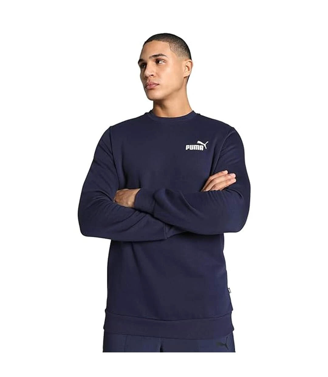 Puma Mens ESS Logo Sweatshirt (Peacoat) 4 Puma Mens ESS Logo Sweatshirt (Peacoat) - Image 2