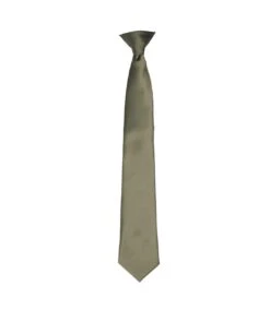 Premier® Premier Colors Mens Satin Clip Tie (Silver Grey) (One Size)
