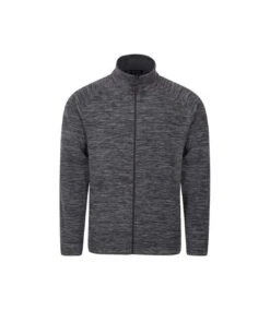 Mountain Warehouse Mens Snowdon Marl Fleece Jacket (Charcoal)