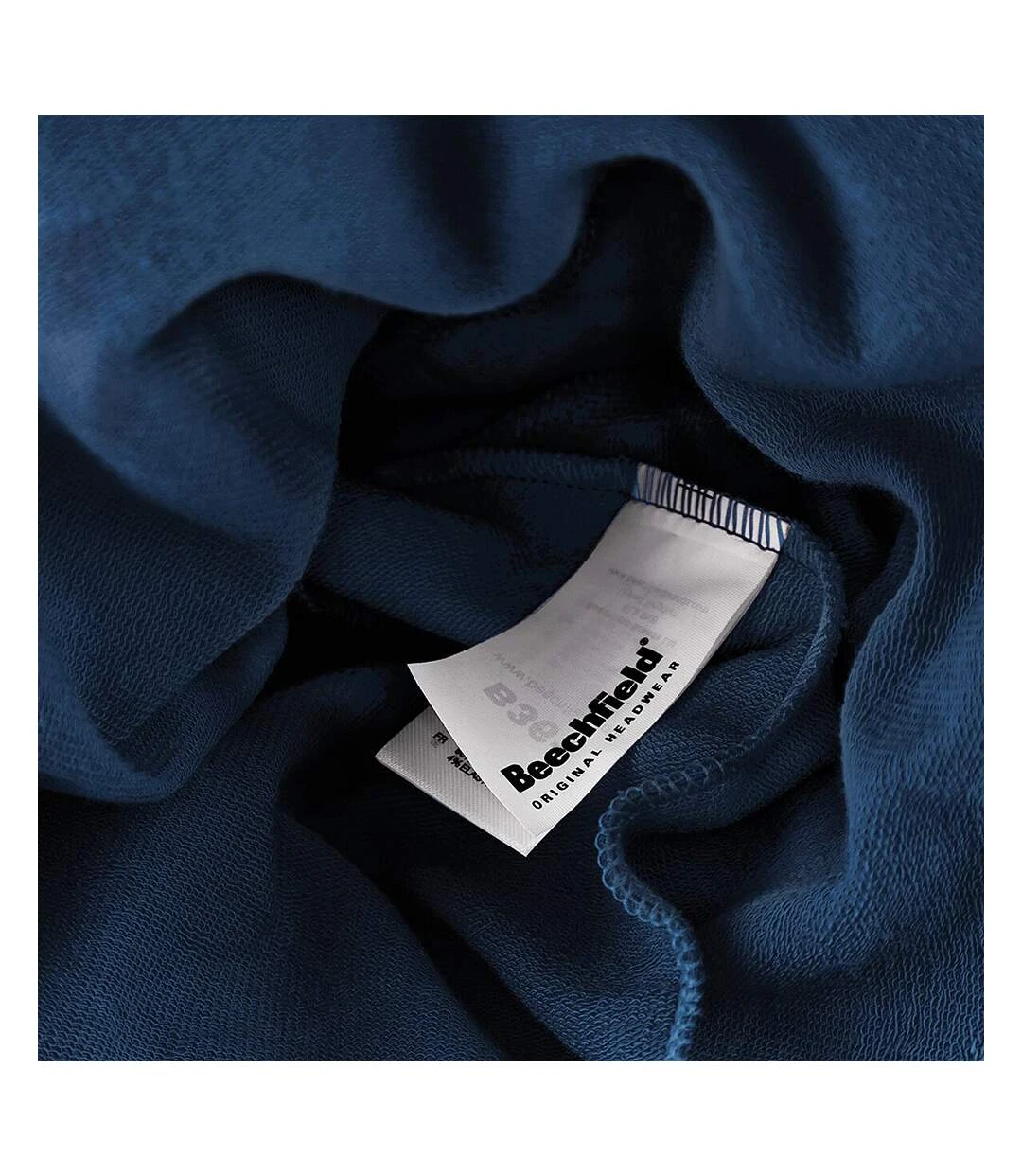 Beechfield Unisex Plain Jersey Beanie Hat (Navy) 4 Beechfield Unisex Plain Jersey Beanie Hat (Navy) - Image 2