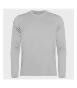 Clique Mens Basic Active Long-Sleeved T-Shirt (White)