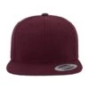 Yupoong Mens The Classic Premium Snapback Cap (Pack Of 2) (Maroon/Maroon)
