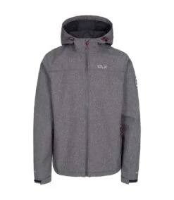 Trespass Mens Anak Soft Shell Jacket (Black Marl)
