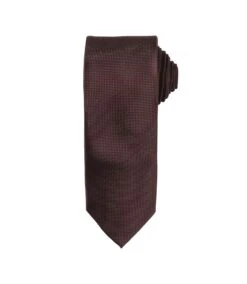 Premier® Premier Mens Micro Waffle Formal Work Tie (Brown) (One Size)