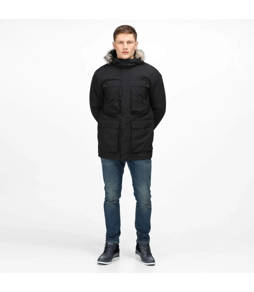 Regatta Mens Volter Waterproof Insulated Parka (Dark Khaki) 5 Regatta Mens Volter Waterproof Insulated Parka (Dark Khaki) - Image 3