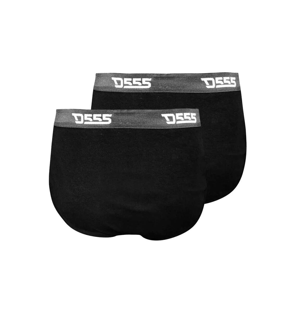Duke Mens Thompson D555 Cotton Y Front Kingsize Briefs (Pack Of 2) (Black) 4 Duke Mens Thompson D555 Cotton Y Front Kingsize Briefs (Pack Of 2) (Black) - Image 2