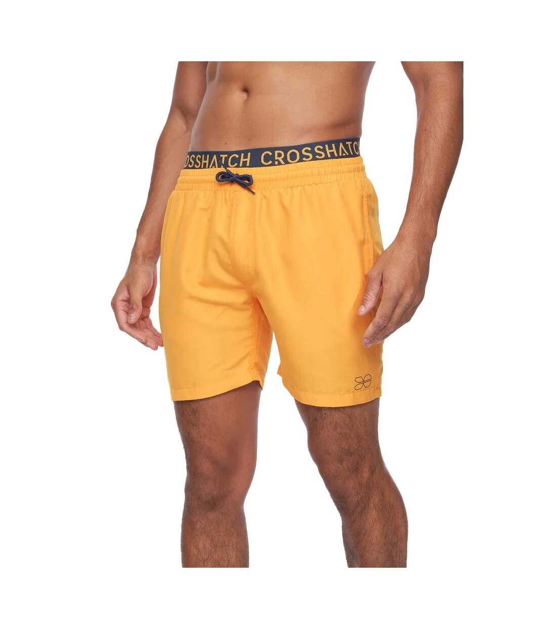 Crosshatch Mens Bandout Swim Shorts (Yellow) 3 Crosshatch Mens Bandout Swim Shorts (Yellow)
