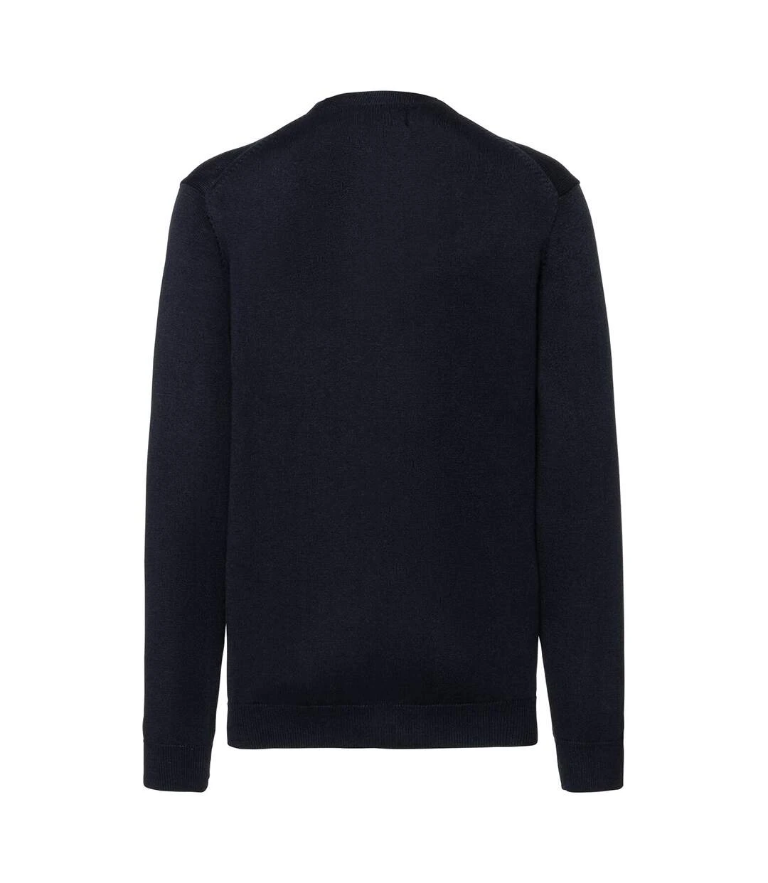 Russell Collection Mens V-neck Knitted Cardigan (French Navy) 4 Russell Collection Mens V-neck Knitted Cardigan (French Navy) - Image 2