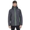 Trespass Mens Lozano Waterproof DLX Jacket (Carbon)