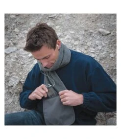 Result Active Anti-Pilling Fleece Winter Scarf With Zip Pocket (Grey) (One Size) -Featured Men'S Clothing Stores BEE71585390DEB0DD41F1047C98E26D2380F16C940C0C49757A24BBA800347A9