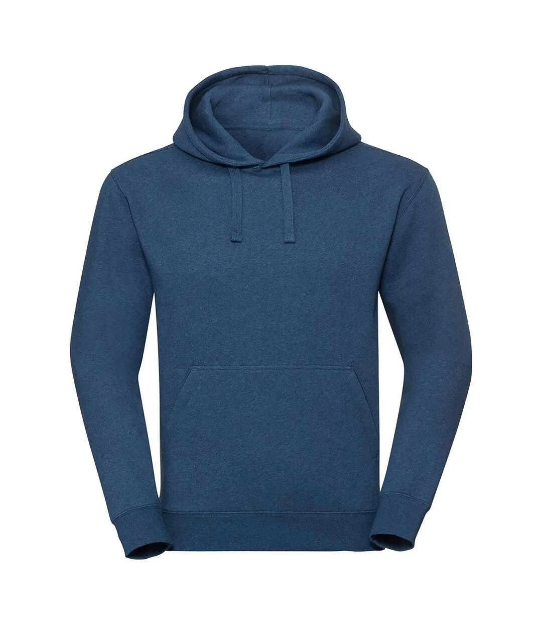 Russell Mens Authentic Melange Hoodie (Ocean Melange) 3 Russell Mens Authentic Melange Hoodie (Ocean Melange)