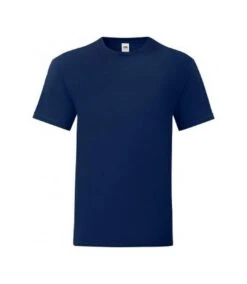 Fruit Of The Loom Mens Iconic T-Shirt (Pack Of 5) (Navy)