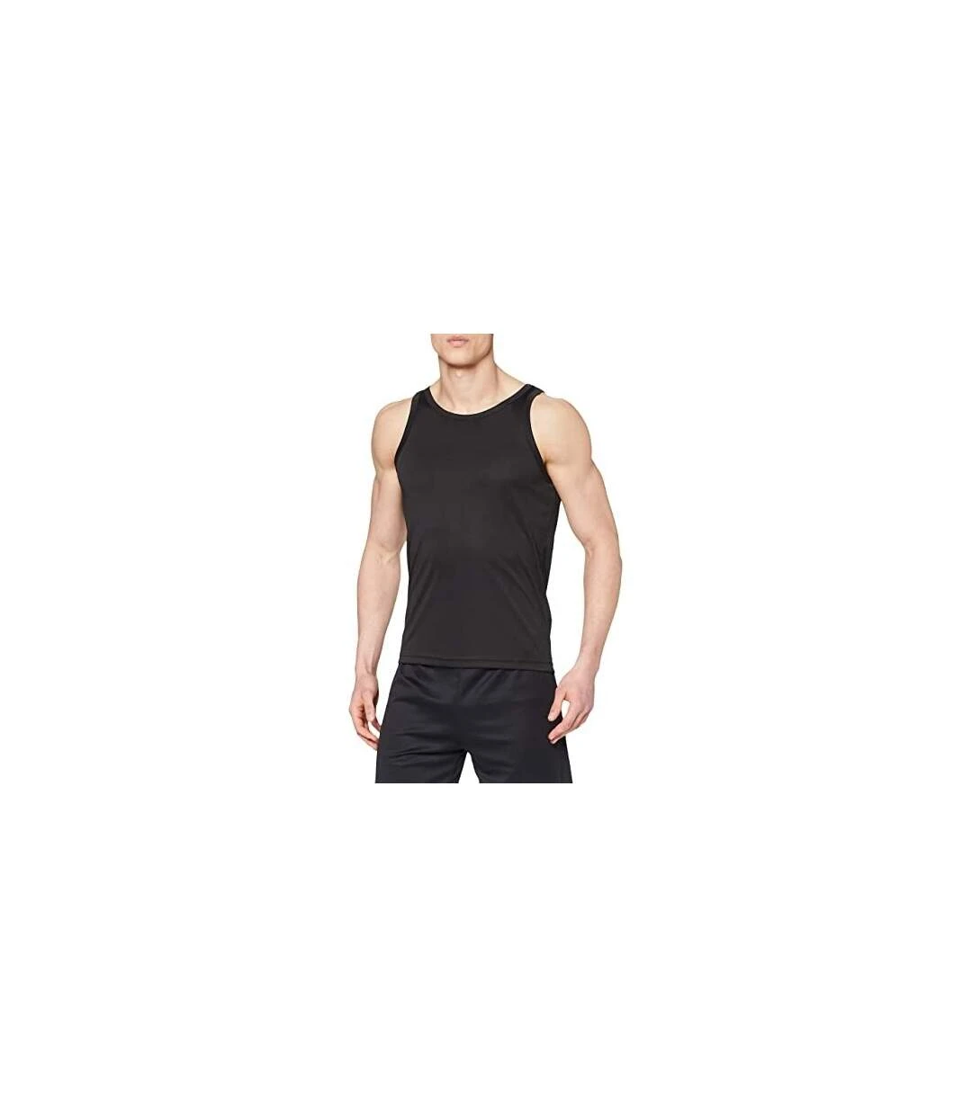 Stedman Mens Active Poly Sports Vest (Black Opal) 5 Stedman Mens Active Poly Sports Vest (Black Opal) - Image 3