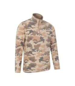 Mountain Warehouse Mens Camber II Camo Half Zip Fleece Top (Beige) -Featured Men'S Clothing Stores C3FD4DD251DAB38C6E7222B35049684D4CB40E98727602BFFB97D5FFEE6E736B