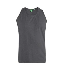 Duke Mens Fabio-2 Kingsize Muscle Tank Top (Charcoal)