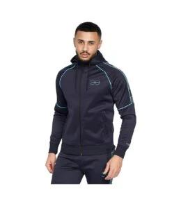 Crosshatch Mens Kraftworks Tracksuit (Navy/Green) -Featured Men'S Clothing Stores C63B0BEE9361E5018F4DCBB911EB374DFC1AC43E706D20AD9F0BF08202BEA4AA