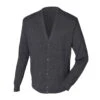 Henbury Mens V Neck Button Fine Knit Cardigan (Grey Marl) -Featured Men'S Clothing Stores C93A99727C866E6C52FC5C6903D717591BF55C76455648A8B433BC5C152BE7DC