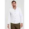Mountain Warehouse Mens Coconut Textured Long-Sleeved Shirt (White) -Featured Men'S Clothing Stores CA0377A54FBB67A43264385D90824E5B484B9C64947ED3CE8E4BAEAFBBB798E5