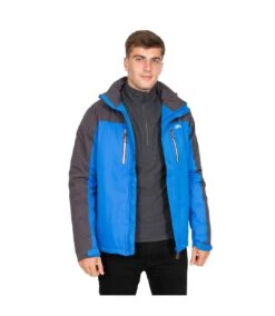 Trespass Mens Tolsford Waterproof Jacket (Blue) -Featured Men'S Clothing Stores CE400BFA4D87E9F6FAC8461FDEEBCBC4954A50DCEC193BEF0E1C18680C3FDD11