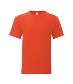 Fruit Of The Loom Mens Iconic T-Shirt (Flame)