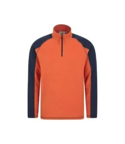 Mountain Warehouse Mens Ashbourne Fleece Top (Orange)
