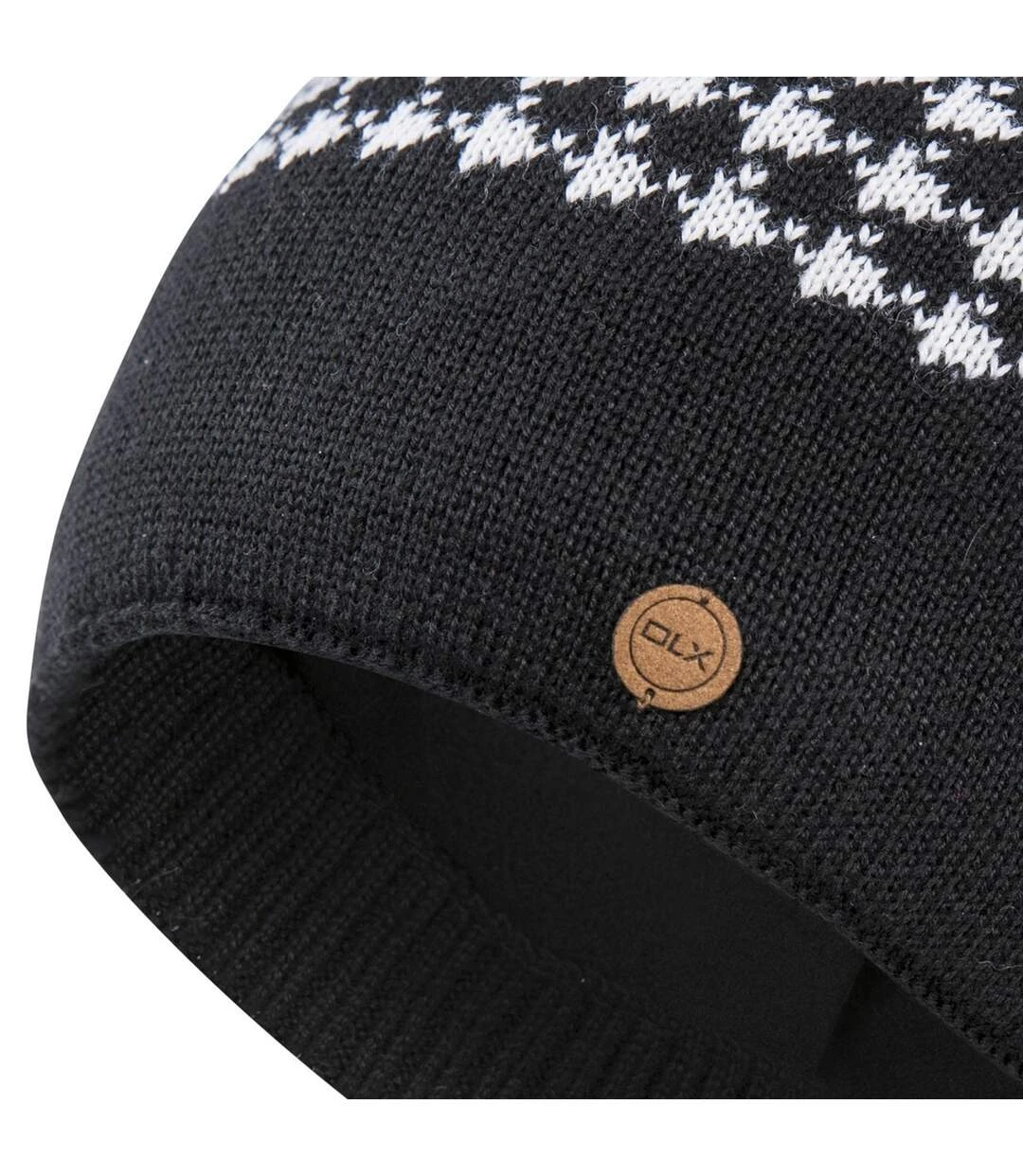 Trespass Mens Capaldi Beanie Hat (Black) 4 Trespass Mens Capaldi Beanie Hat (Black) - Image 2