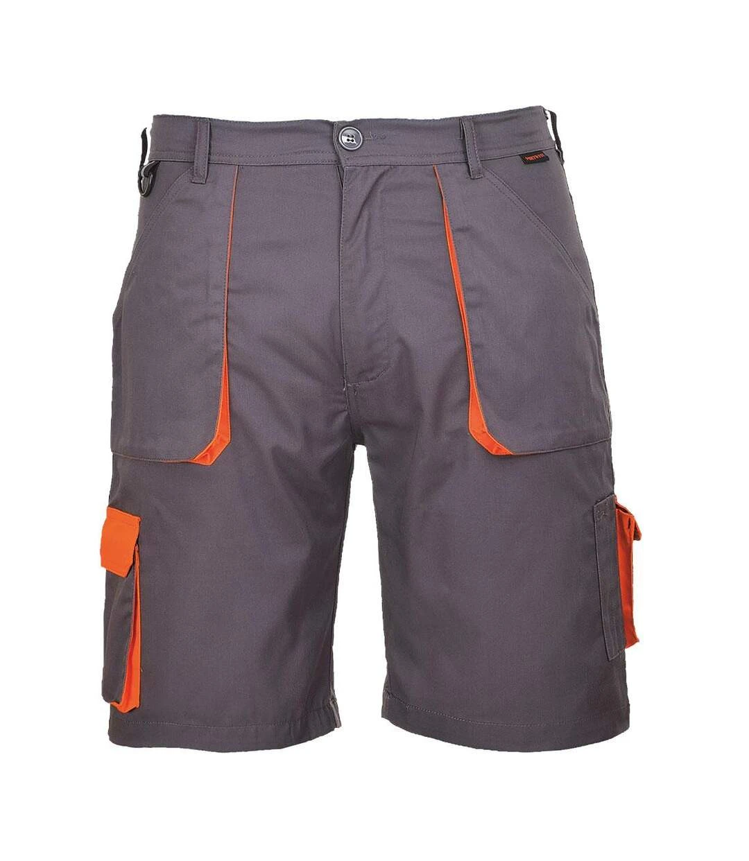 Portwest Mens Texo Contrast Shorts (Gray) 3 Portwest Mens Texo Contrast Shorts (Gray)