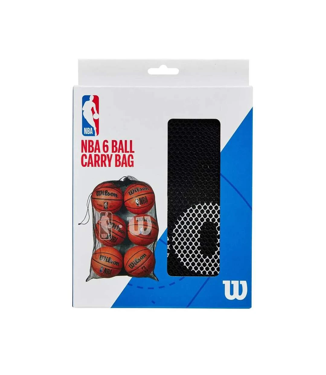 Wilson NBA Mesh Ball Bag (Black) (One Size) 4 Wilson NBA Mesh Ball Bag (Black) (One Size) - Image 2