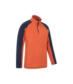 Mountain Warehouse Mens Ashbourne Fleece Top (Orange) -Featured Men'S Clothing Stores D6C0D061DB2B611A14A511411FBD48D24EB2B4BFA3DF6736A0C988558FAE8AC4