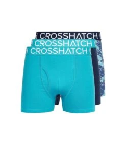 Crosshatch Mens Lynol Boxer Shorts (Pack Of 3) (Red)