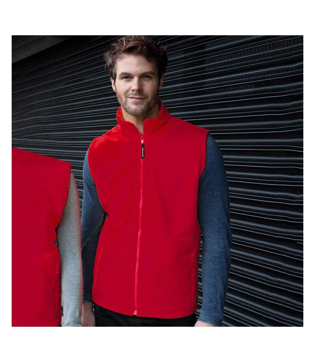 Result Mens Active Anti Pilling Fleece Bodywarmer Jacket (Red) 4 Result Mens Active Anti Pilling Fleece Bodywarmer Jacket (Red) - Image 2