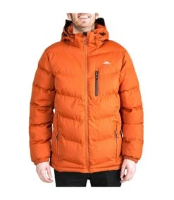 Trespass Mens Blustery Padded Jacket (Burnt Orange)