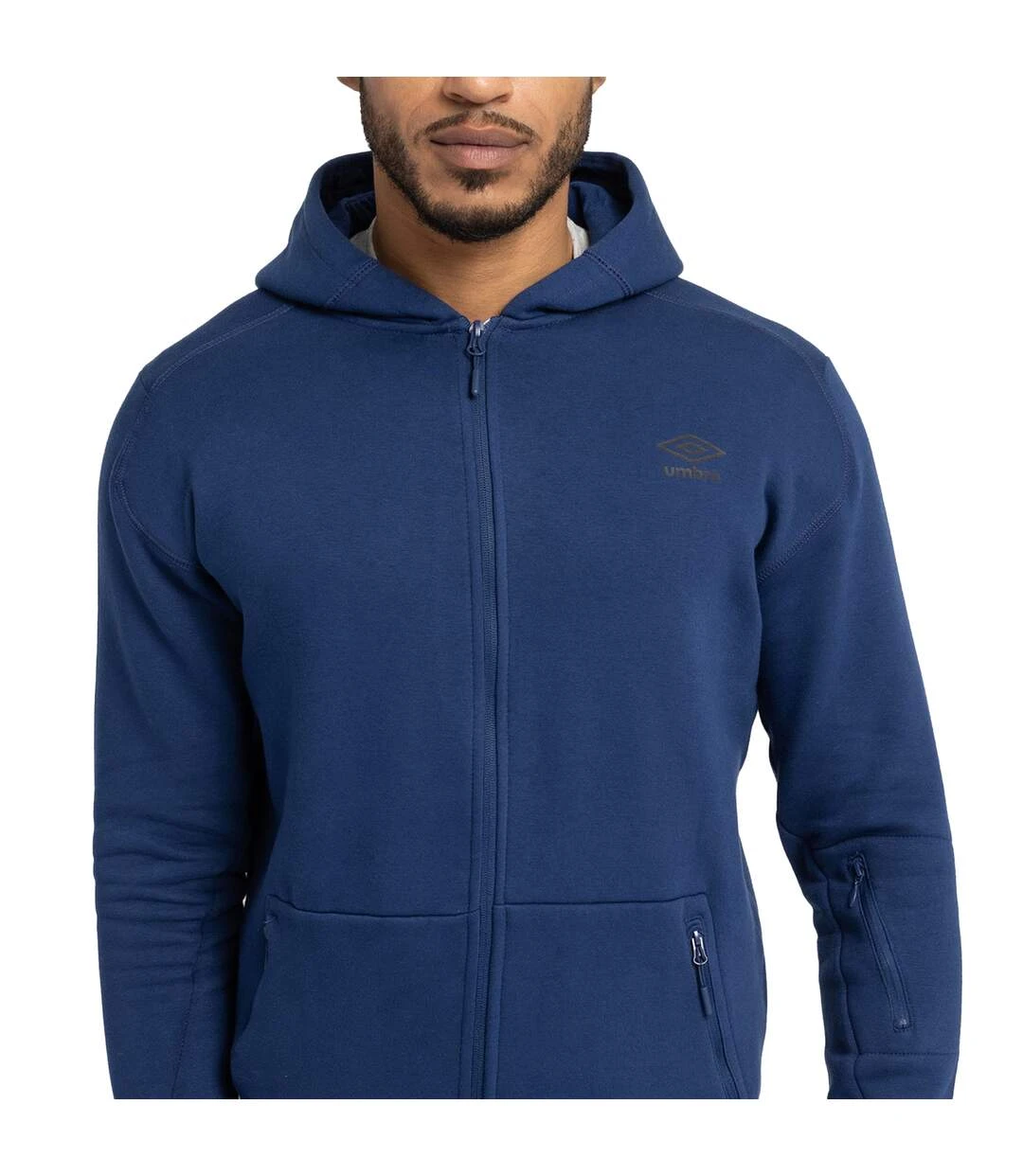 Umbro Mens Pro Elite Fleece Jacket (Navy) 5 Umbro Mens Pro Elite Fleece Jacket (Navy) - Image 3