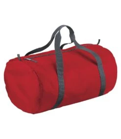 BagBase Packaway Barrel Bag/Duffel Water Resistant Travel Bag (8 Gallons) (Pack (Classic Red) (One Size)