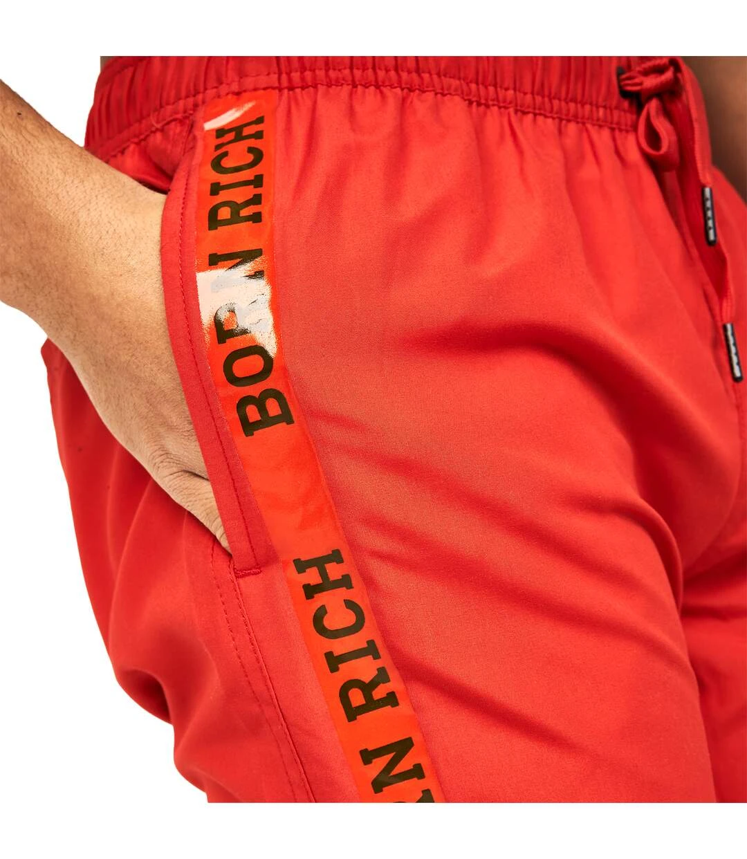 Born Rich Mens Francesco Swim Shorts (Mars Red) 6 Born Rich Mens Francesco Swim Shorts (Mars Red) - Image 4