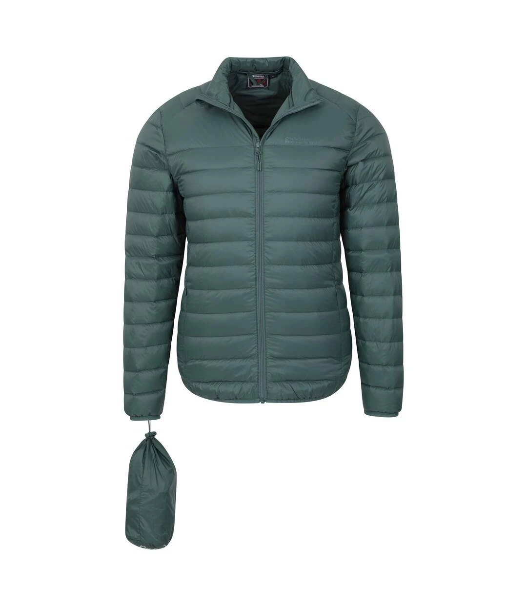 Mountain Warehouse Mens Featherweight II Down Jacket (Green) 5 Mountain Warehouse Mens Featherweight II Down Jacket (Green) - Image 3