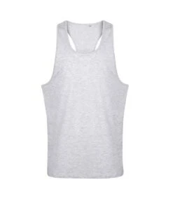 Tanx Mens Vest Sleeveless Vest Top / Muscle Vest (Pack Of 2) (Heather Grey)