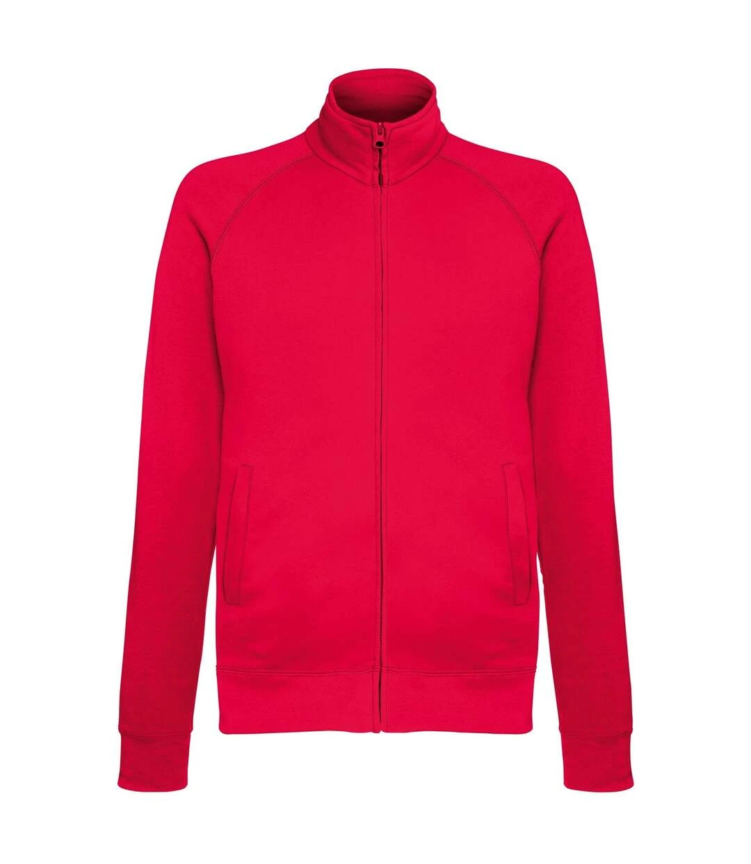 Fruit Of The Loom Mens Lightweight Full Zip Sweatshirt Jacket (Red) 3 Fruit Of The Loom Mens Lightweight Full Zip Sweatshirt Jacket (Red)