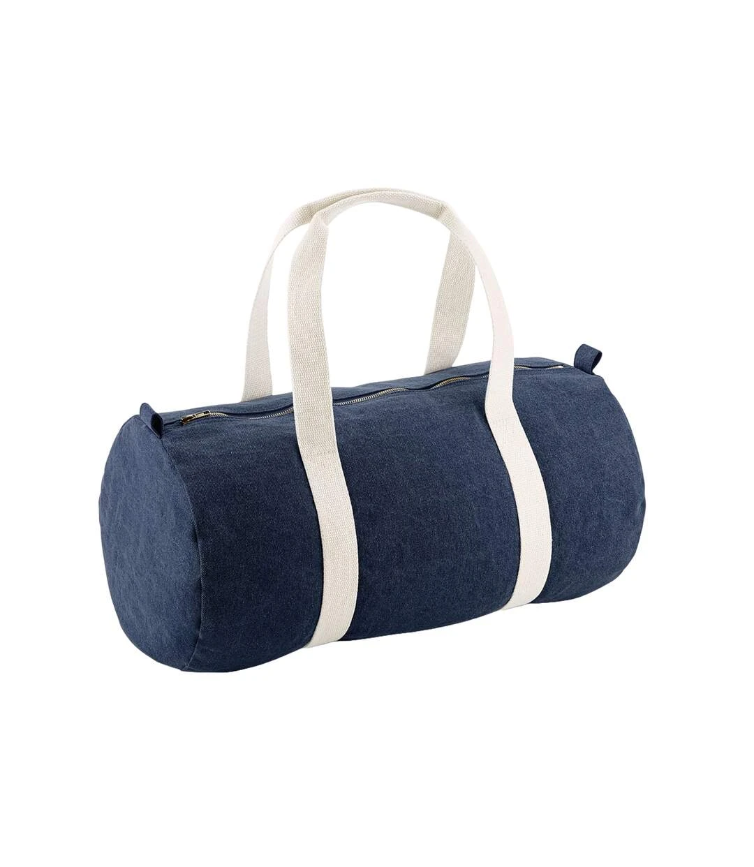 Bagbase Barrel Denim Duffle Bag (Blue) (One Size) 3 Bagbase Barrel Denim Duffle Bag (Blue) (One Size)